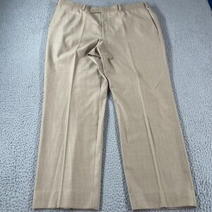 Riviera Jack Victor Pants Mens 40R Beige Loro Piana Armando 130s Wool Trousers *